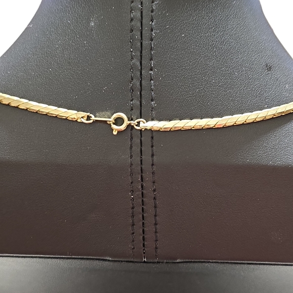 18" Gold Tone Chain with beads Necklace L11 - Picture 4 of 4